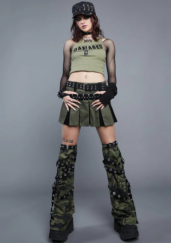 Amorous In The Dark Pleated Skirt