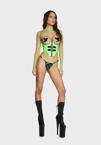 Slime The Damned Fishnet Bodysuit