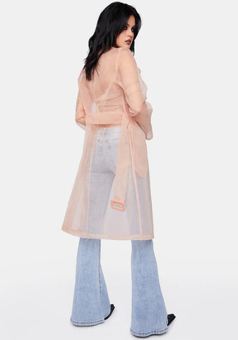Fashion Forward Sheer Trench Coat