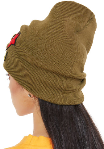 Air Raid Military Patch Beanie