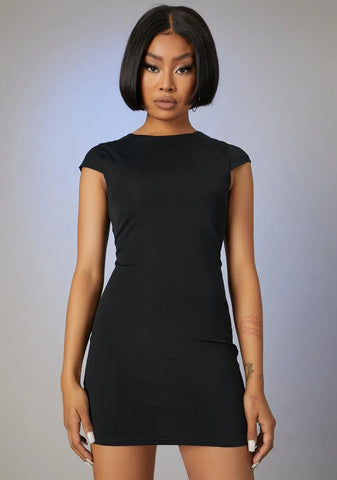 Rocker Gal Cut-Out Mini Dress