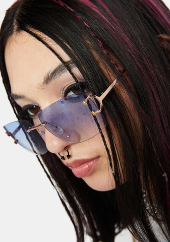 It's Complicated Rimless Sunglasses