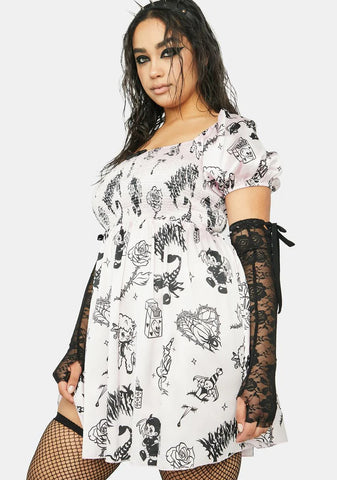 Plus Babe Breaking Tradition Mini Dress