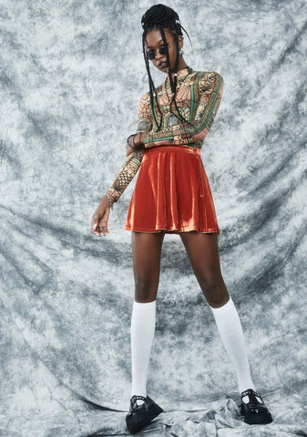 Malice Palace Mock Neck Top