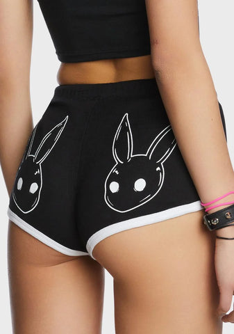 Bunny Mask Short Shorts