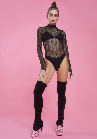 Sultry Twist Lace Bodysuit