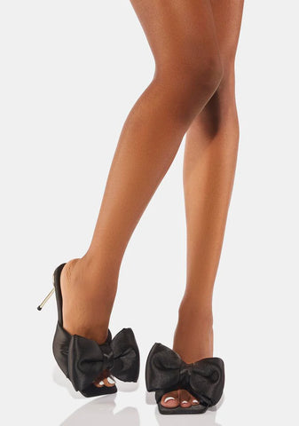 Abigail Satin Bow Heels