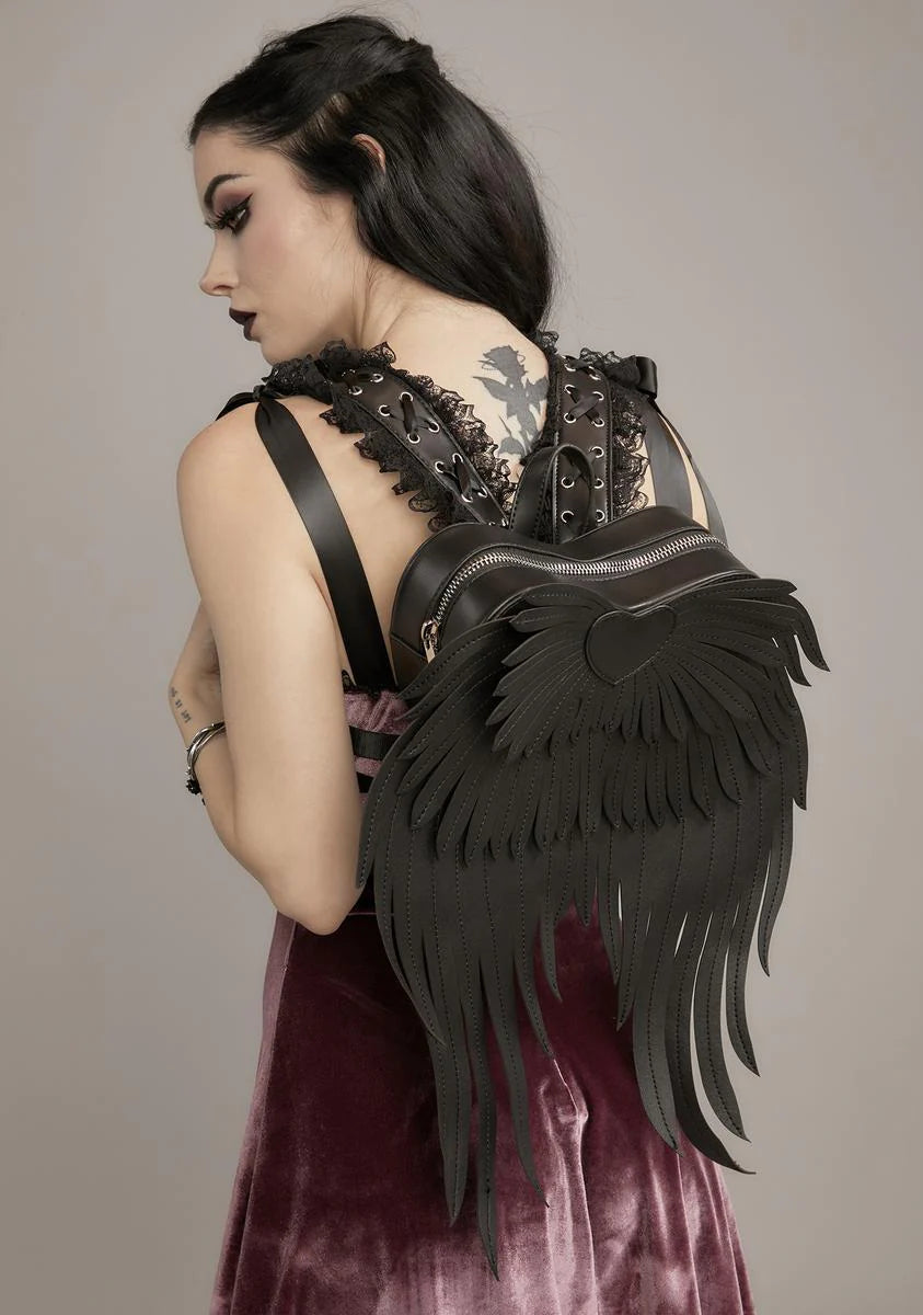 Dark Angel Of Heartbreak Mini Backpack