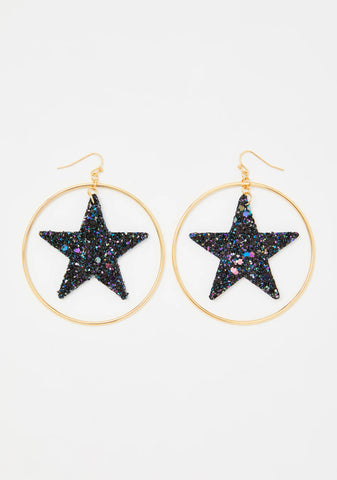 You're My Superstar Hoop Earrings