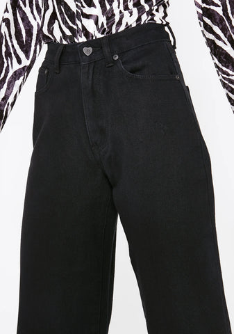 LO Black Wide Leg Jeans