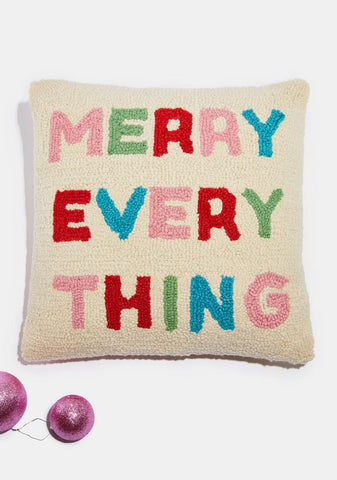Merry Everything Throw Pillow