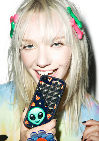 Pizza In Space Studded iPhone 5/5S Case