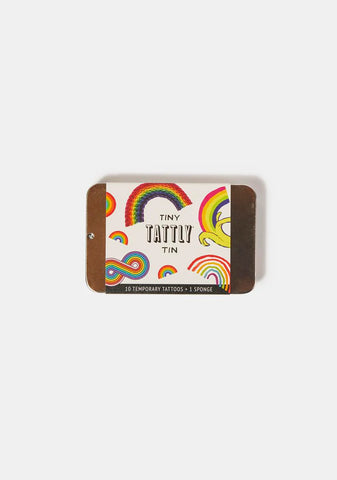 Tiny Rainbow Tattoo Tin