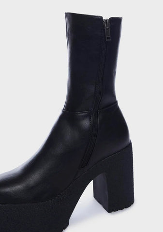 You Wish Chunky Platform Ankle Boots