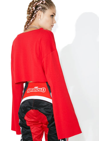 Finish Line Lace-Up Sweatshirt