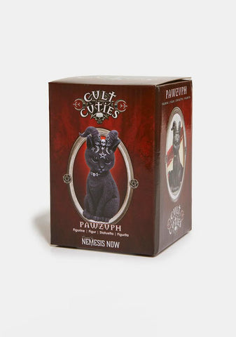 Pawzuph Horned Occult Cat Figurine