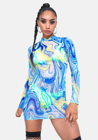 Dance To This Sheer Mini Dress