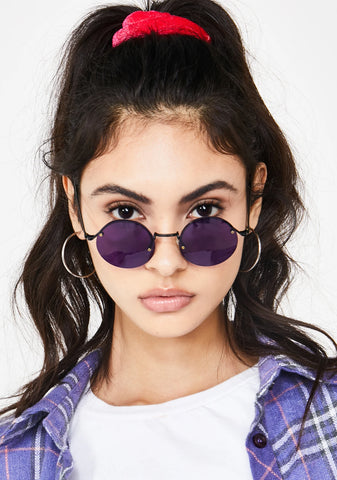 Purple Rounders Sunglasses