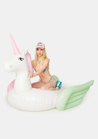 Luxe Ride-On Unicorn Pool Float