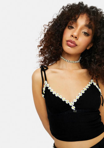 Outta Sight Outta Mind Daisy Trim Cami Top