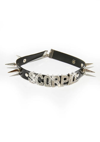 Sparkle Like A Scorpio Spiked Choker