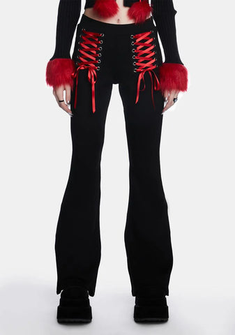 Hot Bloodline Lace Up Leggings
