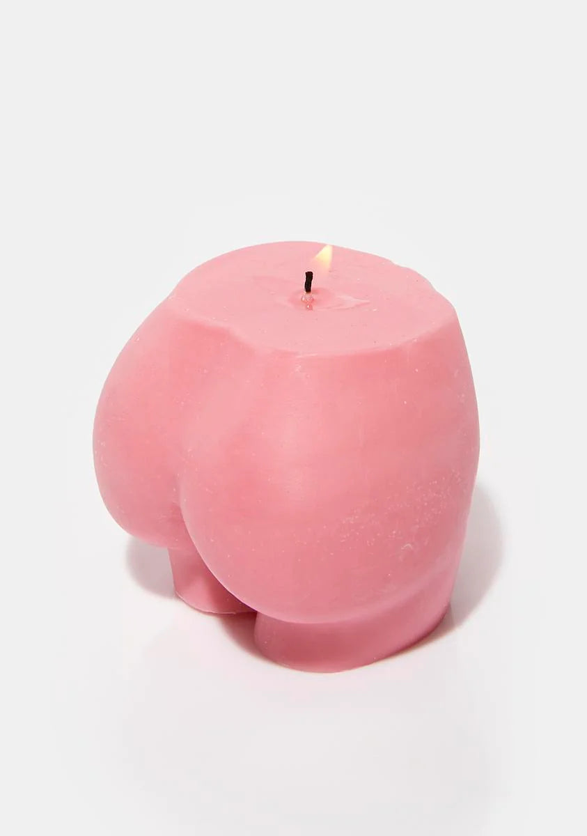 Large Baby Pink Derriere Candle