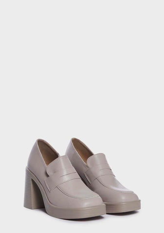 Natural Getaway Girl Heeled Loafers