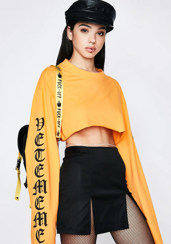 Slit It Up Mini Skirt