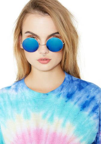 Blue Mathilda Sunglasses