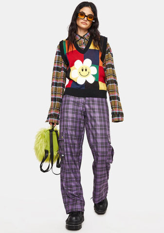 Harlow Plaid Utility Pants