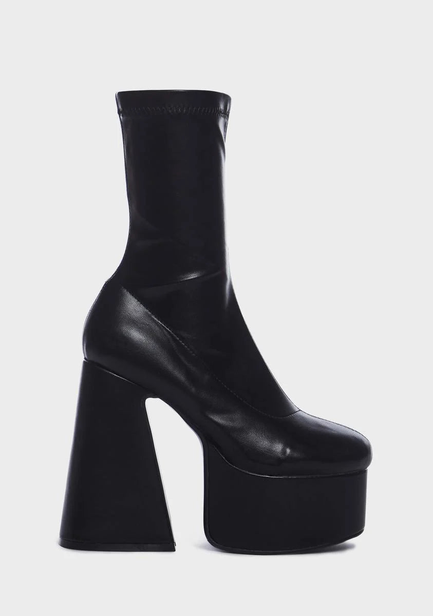 Over It Platform Sock Boots