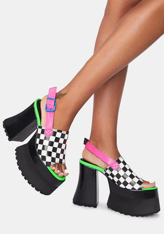Acid Reaction Platform Sandals