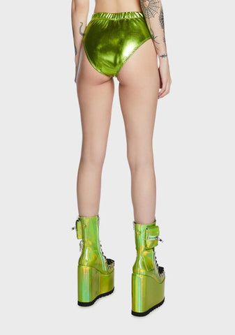 Euphoric Element Metallic Bottoms - Lime