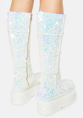 Cerberus Glitter Platform Boots