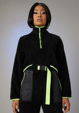 None Of Ur Business Teddy Pullover