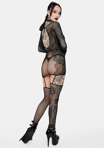 Crawling To You Fishnet Bodystocking