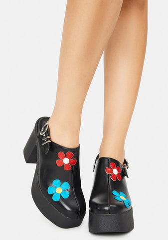 She's A Wildfire Chunky Platform Heels