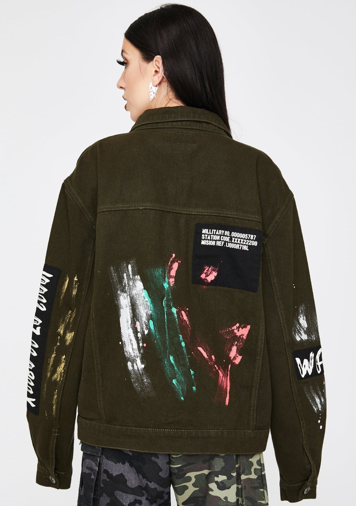 Khaki Warrior Denim Jacket