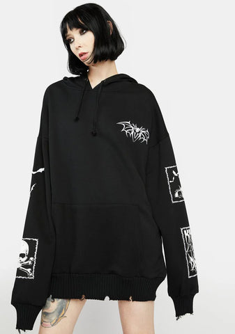 Haunted Heart Graphic Hoodie