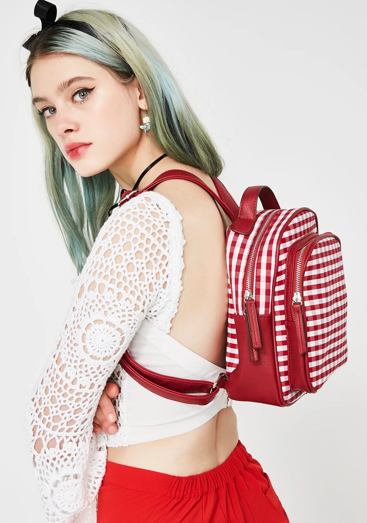 Hot Skippin' Along Gingham Backpack