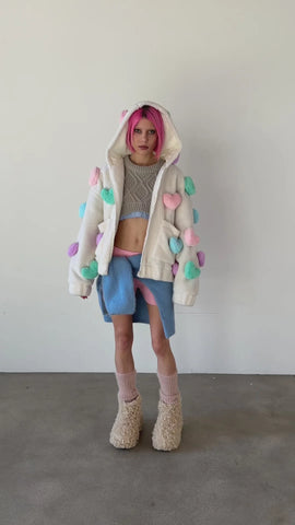 Snuggle Wonderland Hooded Sherpa Jacket