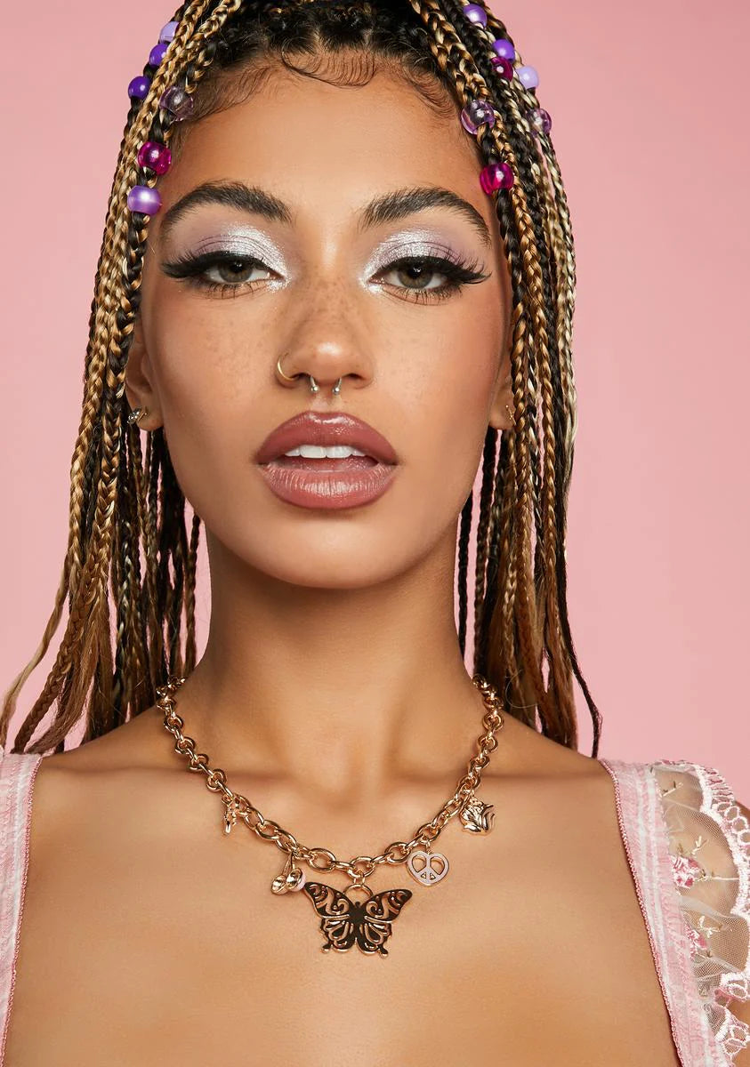 Dance In The Wind Butterfly Necklace