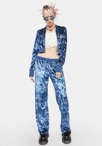 Love For Libra Velour Track Pants
