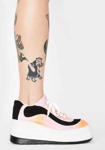 Wipe Out Tie Dye Sneakers