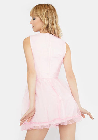 Pixie Land Organza Babydoll Dress