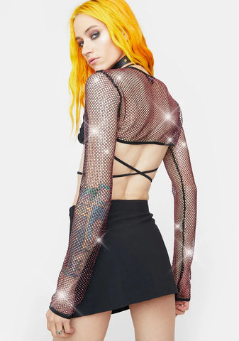 Candy Keep It Icy Rhinestone Shrug