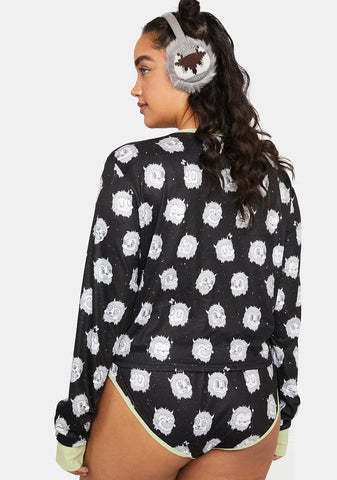 Plus Abominally Cute Pajama Top