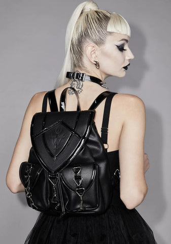 Dying To Be Cool Vegan Leather Backpack
