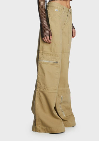 Stone Zip Sweeper Jeans